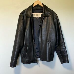Wilsons Leather M. Julian Grained Heavy Black Leather Jacket